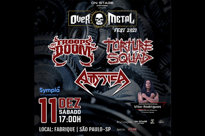 OVER METAL FEST: SHOW PRESENCIAL EM S&Atilde;O PAULO CONTAR&Aacute; COM 3 GRANDES NOMES DO METAL BRASILEIRO