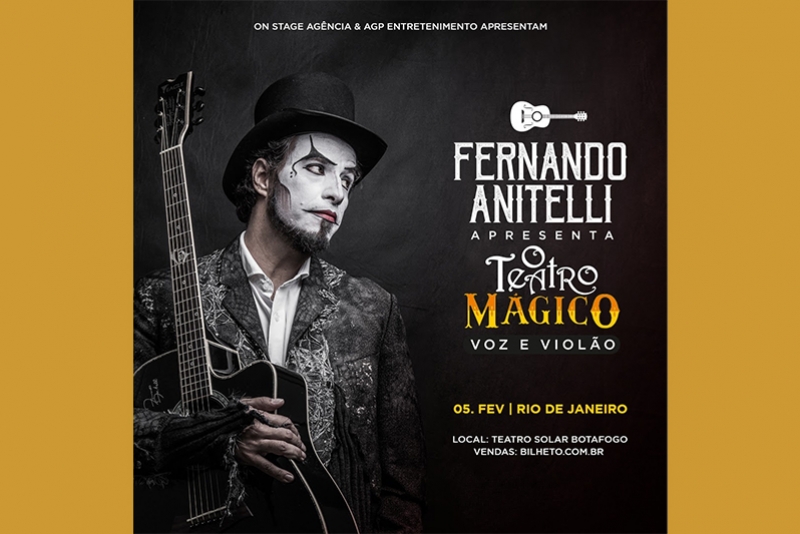 FERNANDO ANITELLI APRESENTA O TEATRO M&Aacute;GICO VOZ E VIOL&Atilde;O EM FEVEREIRO DE 2022 NO RJ