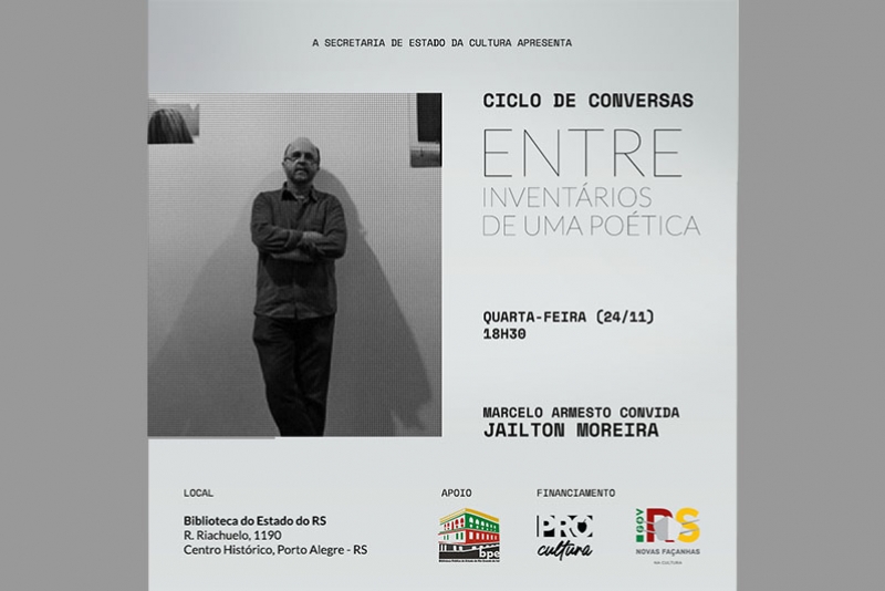 JAILTON MOREIRA CONVERSA COM MARCELO ARMESTO - ARTES VISUAIS E LITERATURA - BIBLIOTECA P&Uacute;BLICA DO ESTADO