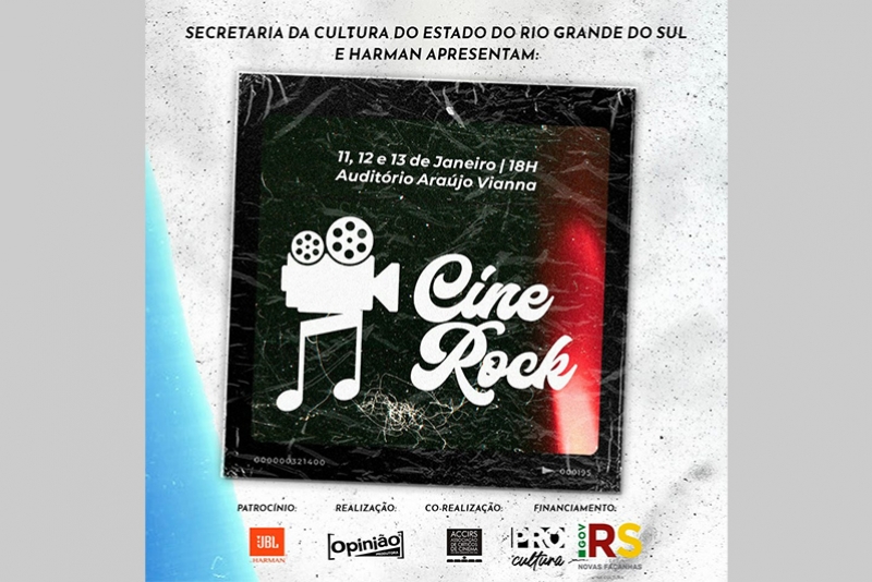 CINEROCK VAI UNIR FILMES E BANDAS NO PALCO DO AUDIT&Oacute;RIO ARA&Uacute;JO VIANNA