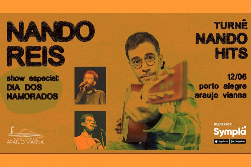 NANDO REIS VOLTA AO ARA&Uacute;JO VIANNA COM NOVA TURN&Ecirc; E SHOW NO DIA DOS NAMORADOS