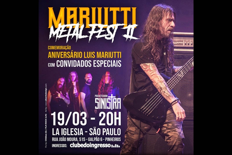 MARIUTTI METAL FEST 2 &Eacute; ANUNCIADO COM SHOW DA BANDA SINISTRA