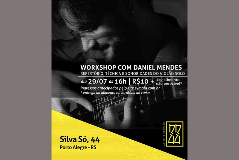RR44 APRESENTA: WORKSHOP DE VIOLÃO CLÁSSICO COM DANIEL MENDES