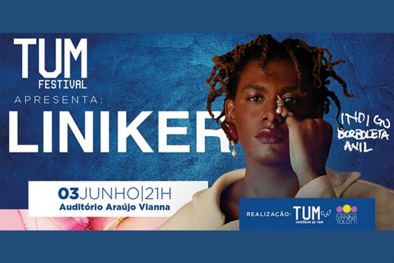 LINIKER SE APRESENTA NO AUDIT&Oacute;RIO ARA&Uacute;JO VIANNA COM NOVA TOUR SOLO