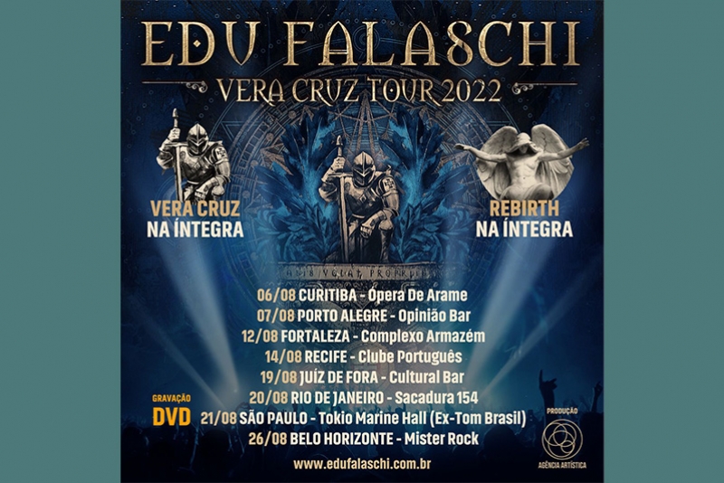 EDU FALASCHI ANUNCIA TURN&Ecirc; TOCANDO OS &Aacute;LBUNS &ldquo;VERA CRUZ&rdquo; E &ldquo;REBIRTH&rdquo; NA &Iacute;NTEGRA