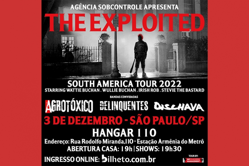 THE EXPLOITED RETORNA PARA &Uacute;NICA APRESENTA&Ccedil;&Atilde;O EM SP (03/12)