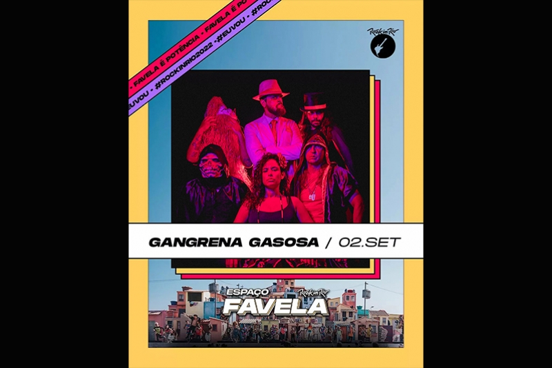 GANGRENA GASOSA FECHA A NOITE DO METAL NO ESPA&Ccedil;O FAVELA NO ROCK IN RIO