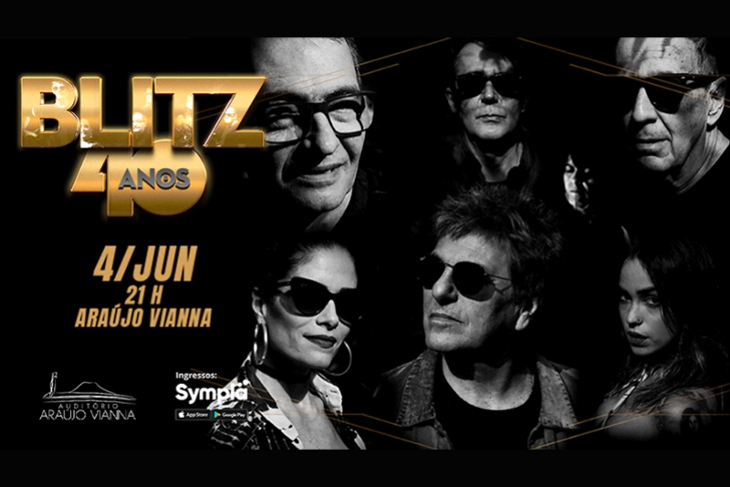 BLITZ INVADE PORTO ALEGRE COM TOUR COMEMORATIVA DE 40 ANOS