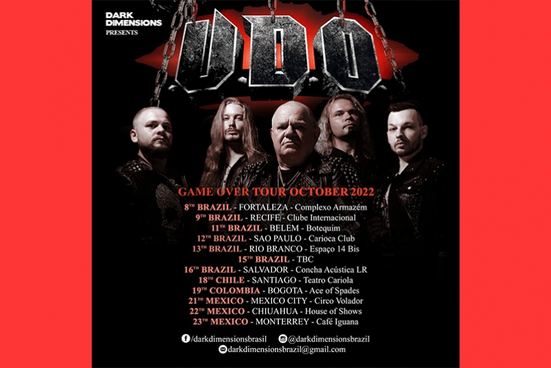 TURN&Ecirc; LATINO-AMERICANA DE UDO &Eacute; ADIADA PARA OUTUBRO