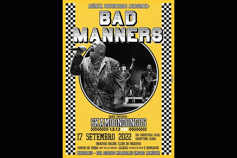 LENDA DO SKA MUNDIAL, BAD MANNERS ESTREIA NO BRASIL EM SETEMBRO
