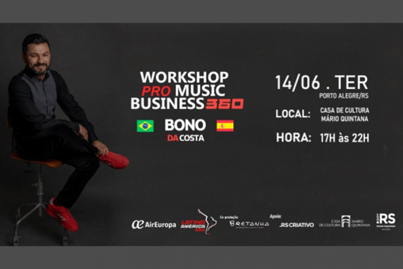 WORSHOP PRO MUSIC BUSINESS 360 - 14 DE JUNHO - CASA DE CULTURA M&Aacute;RIO QUINTANA