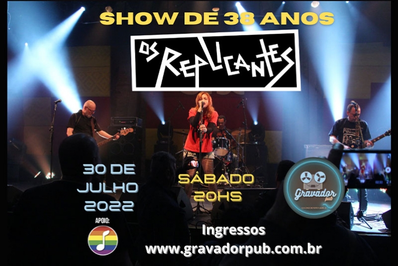 BANDA &ldquo;OS REPLICANTES&rdquo; COMEMORA 38 ANOS COM SHOW NO GRAVADOR PUB