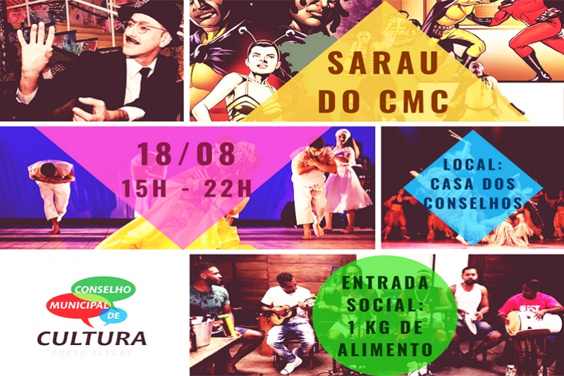 CONSELHO MUNICIPAL DE CULTURA (CMC) PROMOVE SETE HORAS DE CULTURA E DIVERSÃO COM ENTRADA SOCIAL