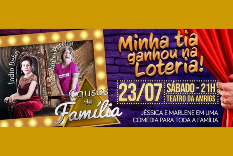 CAUSOS DE FAM&Iacute;LIA VOLTA AO TEATRO DA AMRIGS DIA 23 DE JULHO