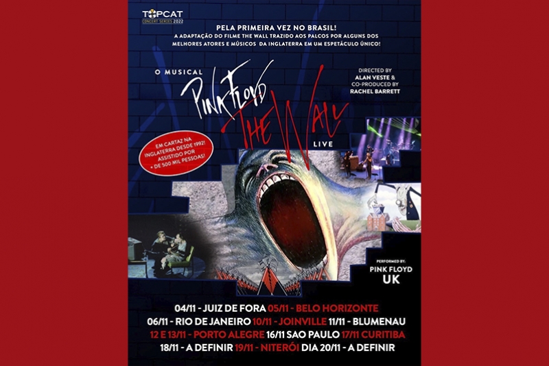 O MUSICAL PINK FLOYD - THE WALL LIVE CHEGA AO BRASIL EM NOVEMBRO