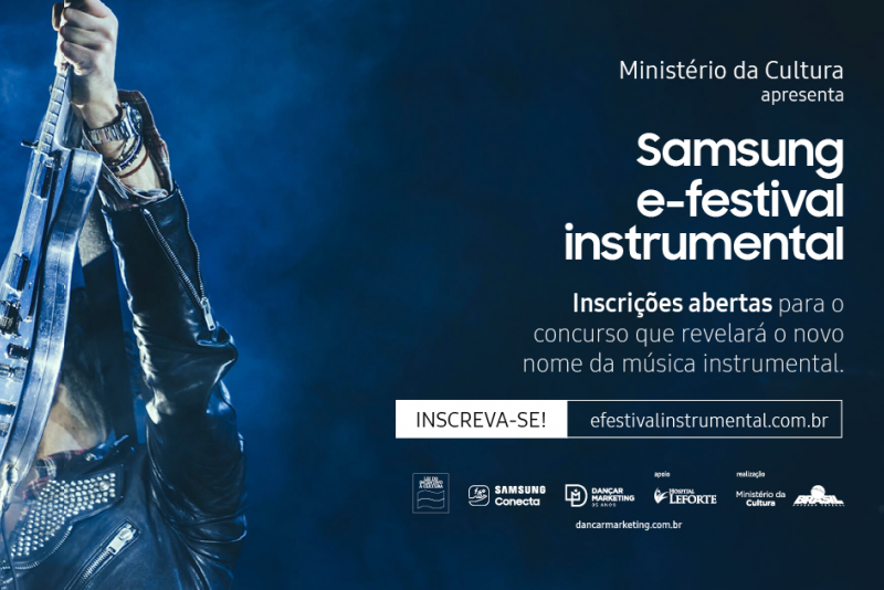 INSCRIÇÕES PARA O SAMSUNG E-FESTIVAL INSTRUMENTAL TERMINAM NESTA QUARTA, 15
