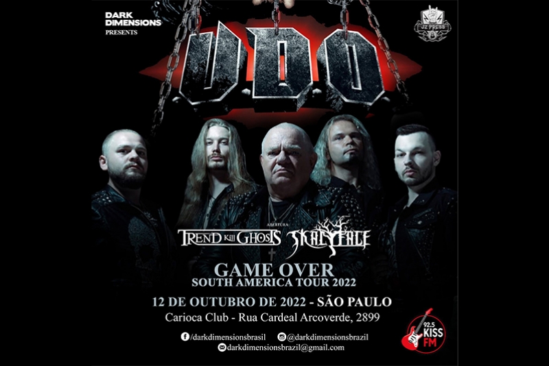 U.D.O EM S&Atilde;O PAULO COM INGRESSOS QUASE ESGOTADOS!