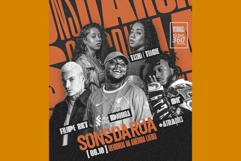FESTIVAL "SONS DA RUA" TER&Aacute; SHOW DE BLACK ALIEN, DIA 8 DE OUTUBRO NO MEMORIAL DA AM&Eacute;RICA LATINA EM S&Atilde;O PAULO