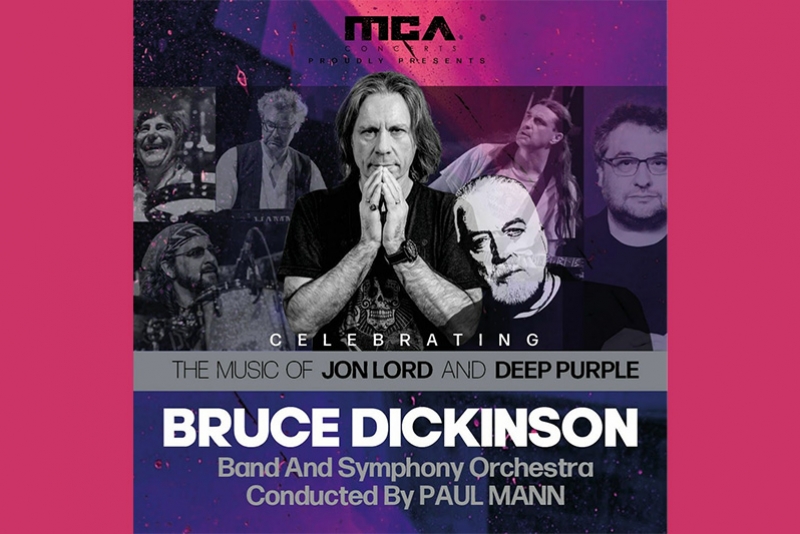 BRUCE DICKINSON, ORQUESTRA SINF&Ocirc;NICA E M&Uacute;SICOS CONVIDADOS EM HOMENAGEM A JON LORD E DEEP PURPLE