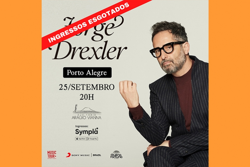 JORGE DREXLER SE APRESENTA EM 2 NOITES NO AUDIT&Oacute;RIO ARA&Uacute;JO VIANNA