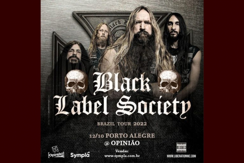 BLACK LABEL SOCIETY EM PORTO ALEGRE NO BAR OPINI&Atilde;O NA PR&Oacute;XIMA QUARTA-FEIRA (12/10)