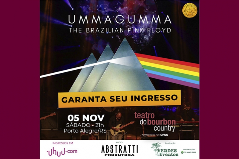 UMMAGUMMA THE BRAZILIAN PINK FLOYD COMEMORA 20 ANOS DE BANDA NESTE S&Aacute;BADO (5) EM PORTO ALEGRE