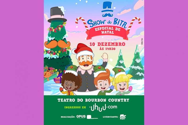 SHOW DO BITA - ESPECIAL DE NATAL, DIA 10 DE DEZEMBRO, NO TEATRO DO BOURBON COUNTRY