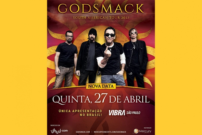 GODSMACK REMARCA PRIMEIRO SHOW NO BRASIL PARA ABRIL DE 2023
