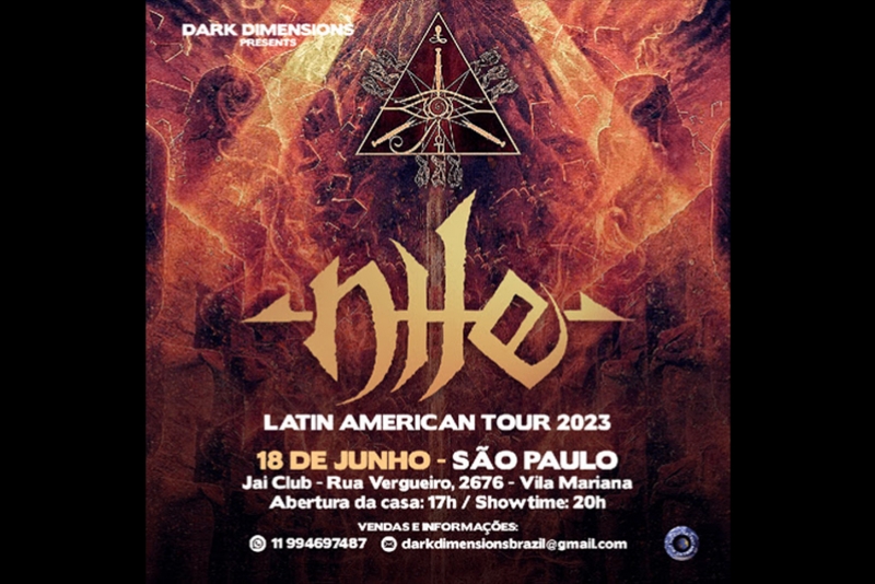 NILE: LENDA AMERICANA DO DEATH METAL EM &Uacute;NICA APRESENTA&Ccedil;&Atilde;O NO BRASIL!