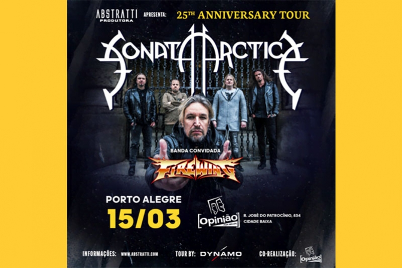 BANDA DE HEAVY METAL SONATA ARCTICA SE APRESENTA NO OPINI&Atilde;O NESSA QUARTA (15/3)
