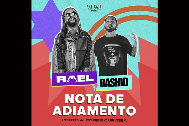 ADIAMENTO SHOW RAEL & RASHID EM PORTO ALEGRE 