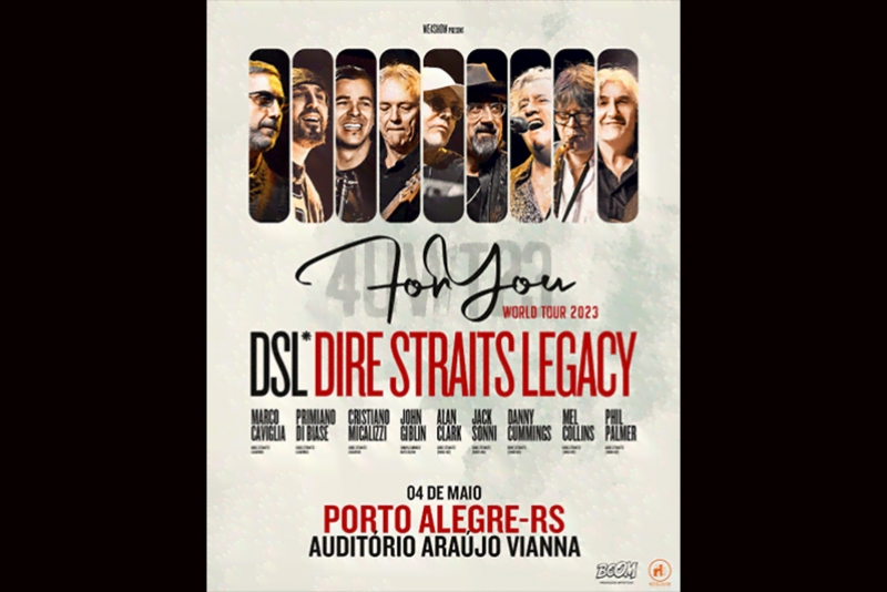 DIRE STRAITS LEGACY RE&Uacute;NE MEMBROS ORIGINAIS DA BANDA PARA SHOW EM PORTO ALEGRE
