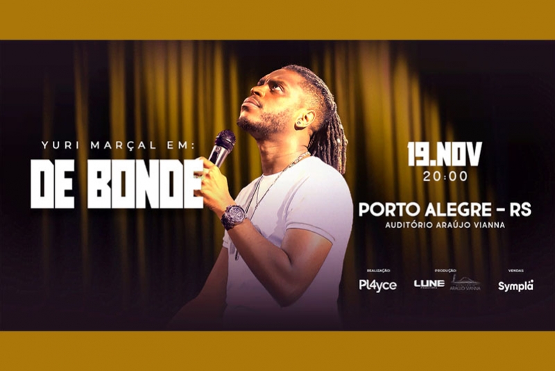 YURI MAR&Ccedil;AL NO ARA&Uacute;JO VIANNA COM SEU NOVO SHOW DE STAND UP COMEDY 