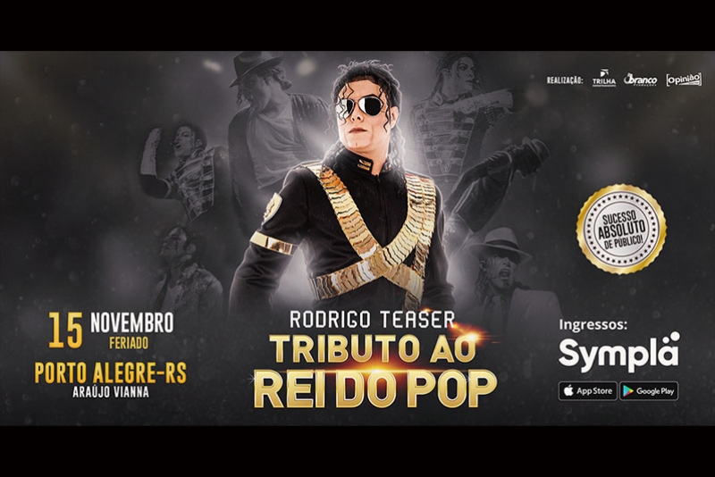 MELHOR TRIBUTO AO MICHAEL JACKSON DA AM&Eacute;RICA LATINA VOLTA AO ARA&Uacute;JO VIANNA DIA 15 DE NOVEMBRO