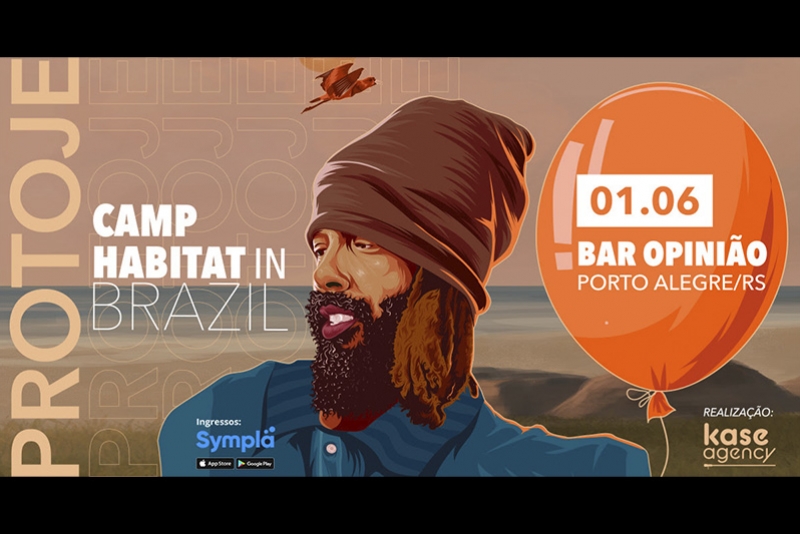 JAMAICANO PROTOJE SE APRESENTA PELA PRIMEIRA VEZ EM PORTO ALEGRE DIA 01/6 