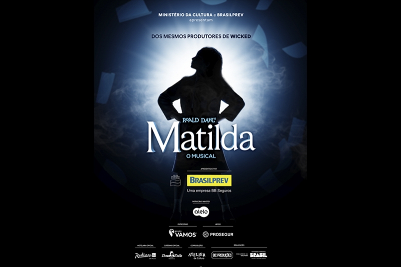O MULTIPREMIADO MUSICAL&nbsp;MATILDA&nbsp;CHEGA AO BRASIL PELA 1&ordf; VEZ EM UMA SUPERPRODU&Ccedil;&Atilde;O