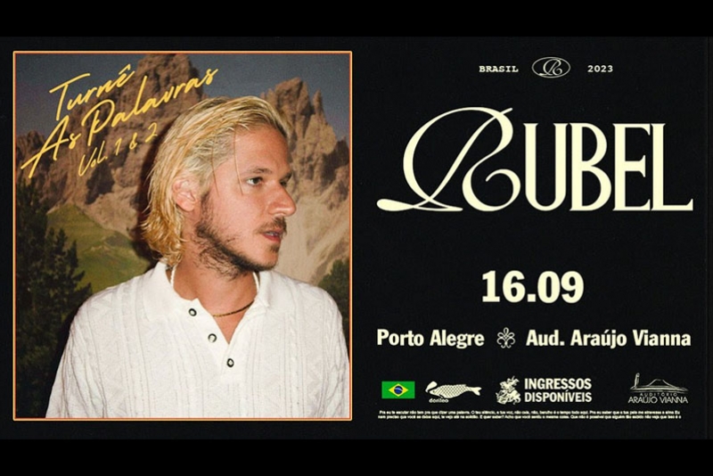 RUBEL EM NOVA DATA COM A TURN&Ecirc; "AS PALAVRAS VOL. 1 & 2" NO ARA&Uacute;JO VIANNA
