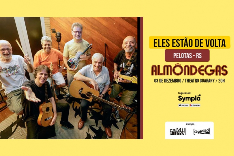 ALM&Ocirc;NDEGAS RETORNAM PARA MAIS UM SHOW DE CL&Aacute;SSICOS NO THEATRO GUARANY