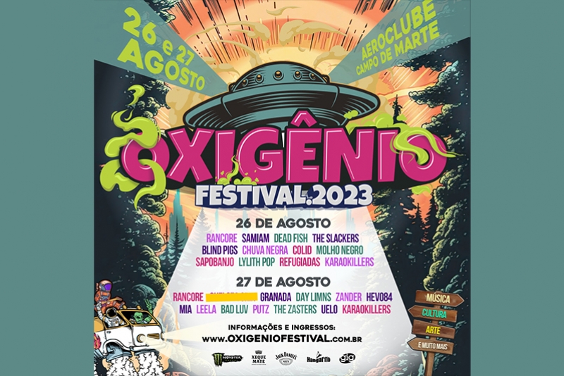 OXIG&Ecirc;NIO FESTIVAL 2023 ACONTECE EM AGOSTO COM BANDAS NACIONAIS E INTERNACIONAIS EM S&Atilde;O PAULO 
