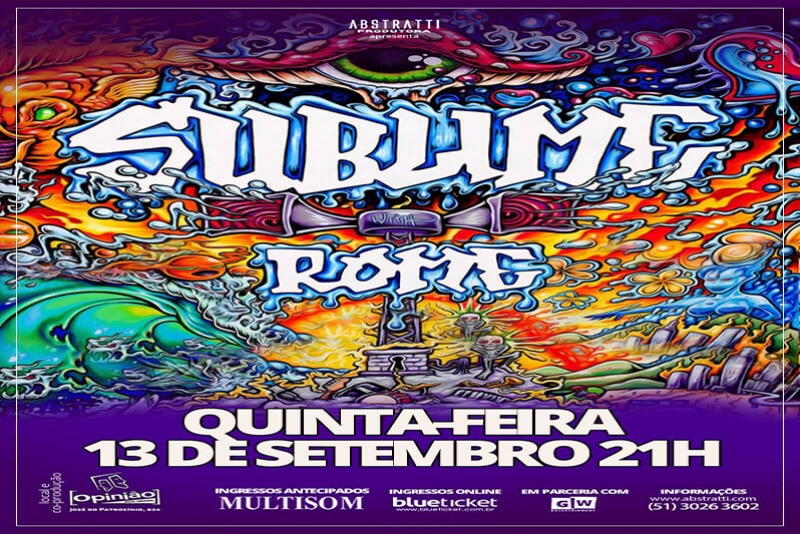 FALTA UMA SEMANA PARA O SUBLIME WITH ROME EM PORTO ALEGRE (SHOW OCORRE EM 13/9)
