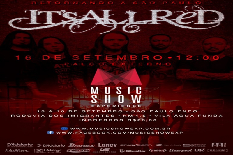 IT'S ALL RED RETORNA A SÃO PAULO NO MUSIC SHOW EXPERIENCE