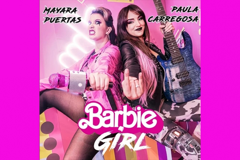 MAYARA PUERTAS E PAULA CARREGOSA LAN&Ccedil;AM VERS&Atilde;O METAL DO HIT "BARBIE GIRL"