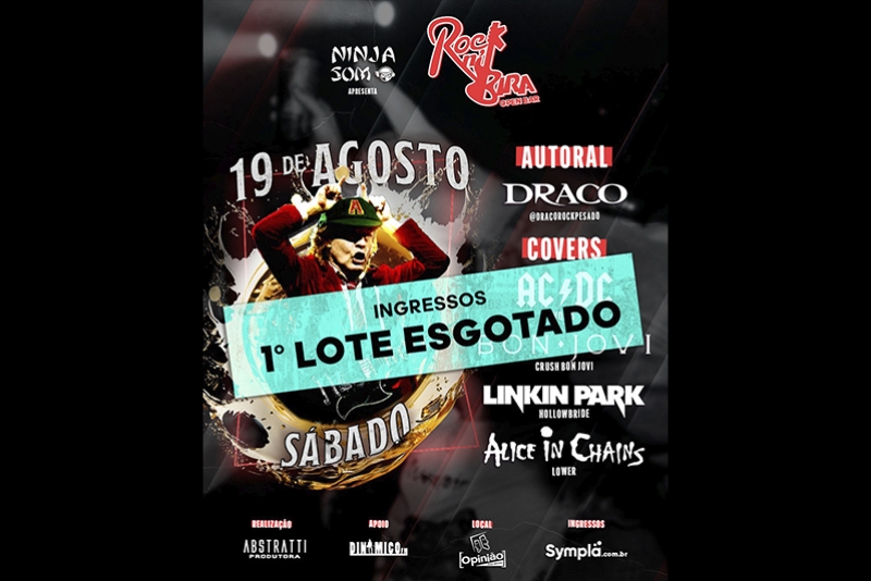 ROCK N&rsquo; BIRA - EDI&Ccedil;&Atilde;O DE AGOSTO NO PR&Oacute;XIMO S&Aacute;BADO (19/8) - INGRESSOS NO 2&ordm; LOTE