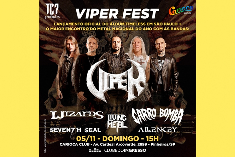 PRIMEIRA EDI&Ccedil;&Atilde;O DO VIPER FEST RE&Uacute;NE GERA&Ccedil;&Otilde;ES DO HEAVY METAL BRASILEIRO