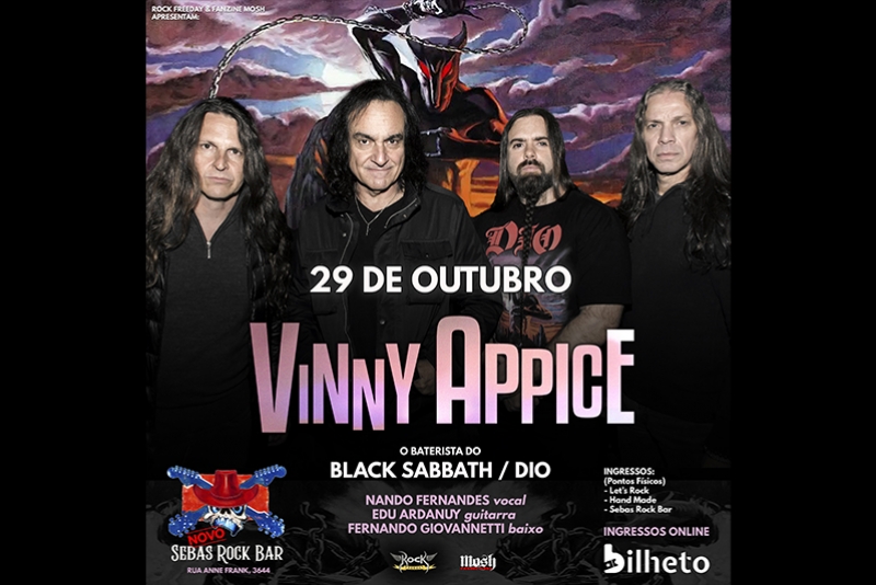 VINNY APPICE RETORNA A CURITIBA DIA 29/10