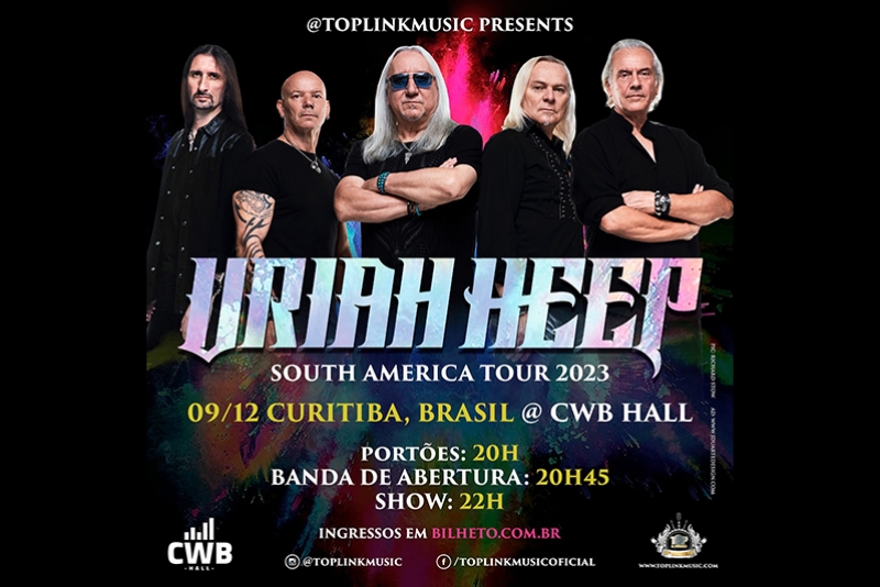 URIAH HEEP ADICIONA CURITIBA NA ROTA DA PR&Oacute;XIMA TURN&Ecirc; PELA AM&Eacute;RICA DO SUL 