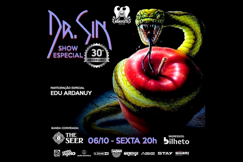 DR. SIN CELEBRA 30 ANOS DO PRIMEIRO &Aacute;LBUM NO MANIFESTO BAR NESTA SEXTA-FEIRA NO MANIFESTTO BAR EM S&Atilde;O PAULO