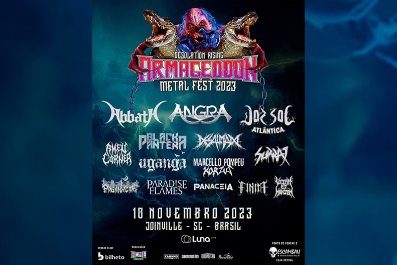ARMAGEDDON METAL FEST MOVIMENTA CEN&Aacute;RIO CULTURAL DE JOINVILLE/SC NO PR&Oacute;XIMO DIA 18/3 (S&Aacute;BADO)