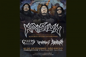 KRISIUN EM SÃO PAULO - LANÇAMENTO DO NOVO ÁLBUM SCOURGE OF THE ENTHRONED