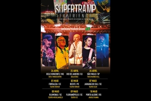 SUPERTRAMP EXPERIENCE RETORNA AO BRASIL, BANDA SE APRESENTA EM PORTO ALEGRE 10/05 NO AUDIT&Oacute;RIO ARA&Uacute;JO VIANNA